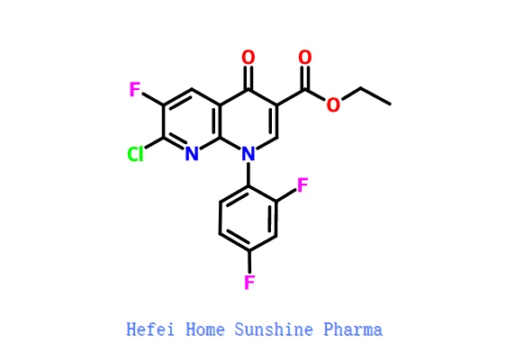 ETIL 1-(2,4-DIFLUOROFENIL)-7-HORO-6-FLUORO-4-OKSO-HIDROPIRIDINO[2,3-B] PIRIDIN-3-KARBOKSILAT CAS 100491-29-0