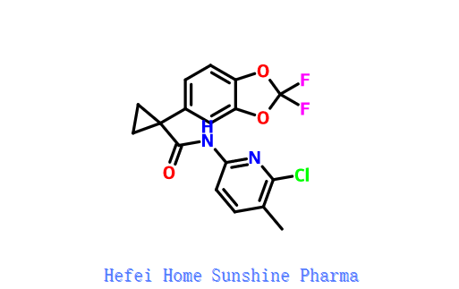 N-(6-hloro-5-metilpiradin-2-yl)-1-(2,2-difluorobenzo[d][1,3]dioksol-5-yl)ciklopropan-1-karboksamid CAS 936727-68-3