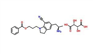 5-[(2R) -2-aminopropil] -1- [3- (benzoiloksi) propil] -2,3-dihidro-1H-indol-7-karbonitril (2R, 3R) -2,3-dihidroksibutandioat CAS 239463- 85-5