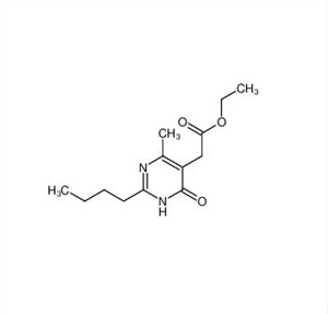 Etil 2- (2-butil-4-metil-6-okso-1,6-dihidropirimidin-5-il) acetat CAS 503155-65-5